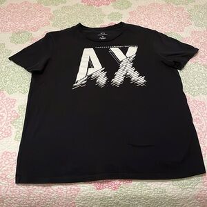 ARMANI EXCHANGE Black White Slim Fit XL Mens T EUC